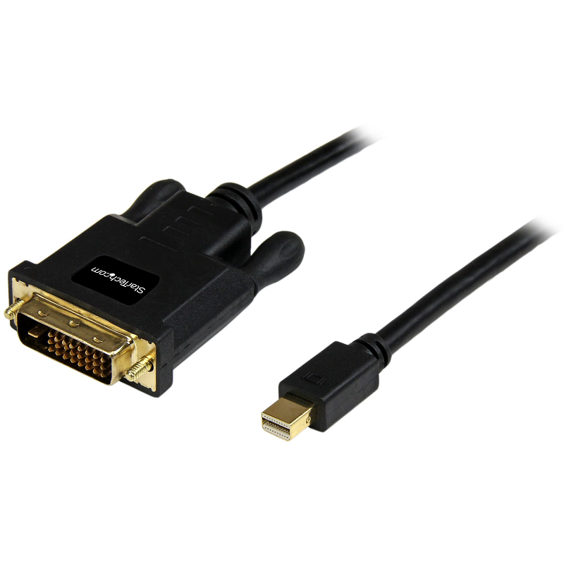 Tech MDP2DVIMM6B 6ft (1.8m) Passive mDP 1.2 to DVI-D Single Link Cable 